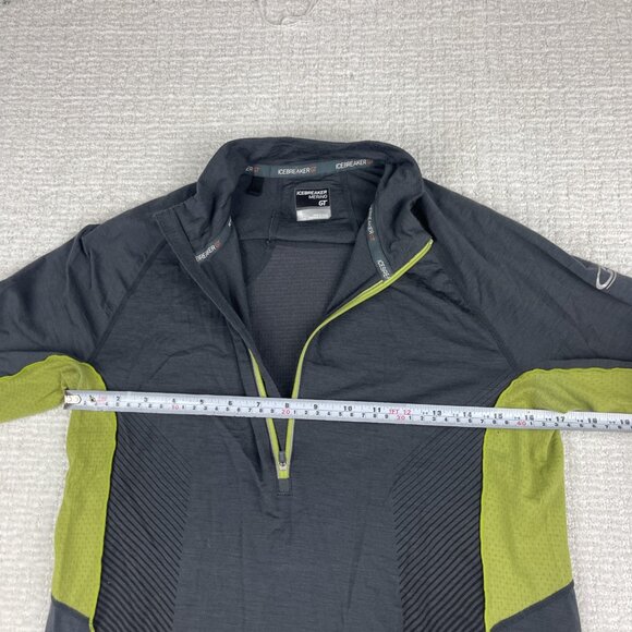 Icebreaker GT Lightweight Merino Wool Green Half Zip Base layer Men’s S Read* - Picture 12 of 16